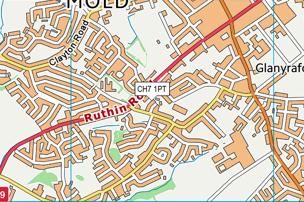 CH7 1PT map - OS VectorMap District (Ordnance Survey)