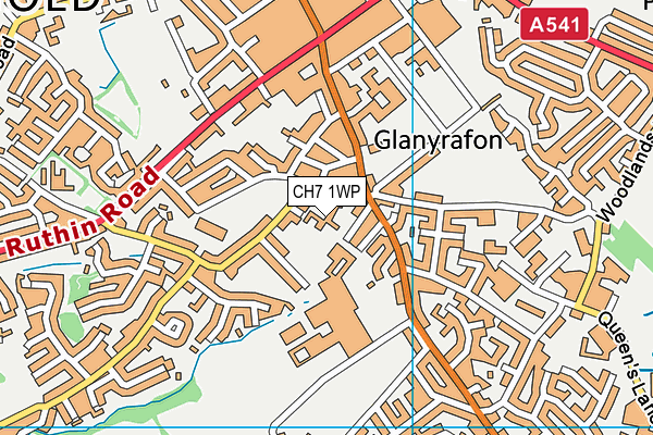 CH7 1WP map - OS VectorMap District (Ordnance Survey)