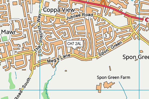 CH7 2AL map - OS VectorMap District (Ordnance Survey)