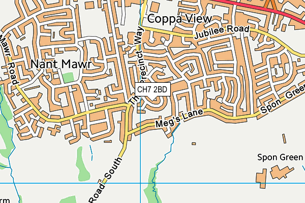 CH7 2BD map - OS VectorMap District (Ordnance Survey)