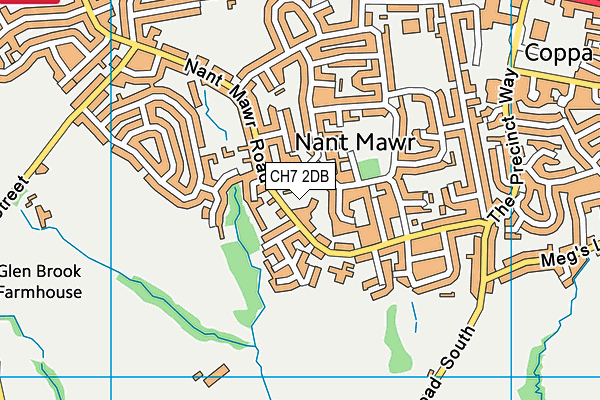 CH7 2DB map - OS VectorMap District (Ordnance Survey)