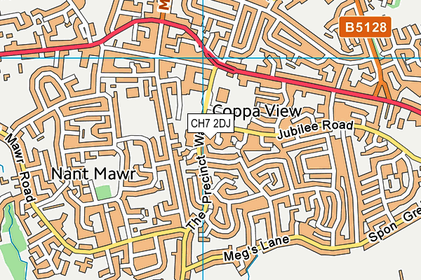 CH7 2DJ map - OS VectorMap District (Ordnance Survey)