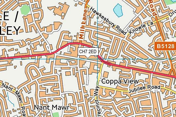 CH7 2ED map - OS VectorMap District (Ordnance Survey)