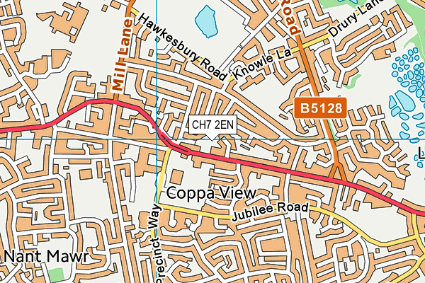 CH7 2EN map - OS VectorMap District (Ordnance Survey)