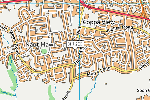 CH7 2EQ map - OS VectorMap District (Ordnance Survey)