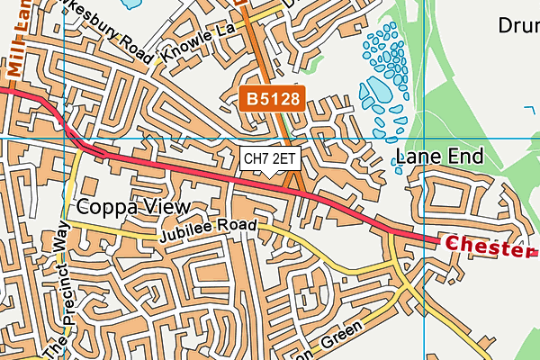 CH7 2ET map - OS VectorMap District (Ordnance Survey)