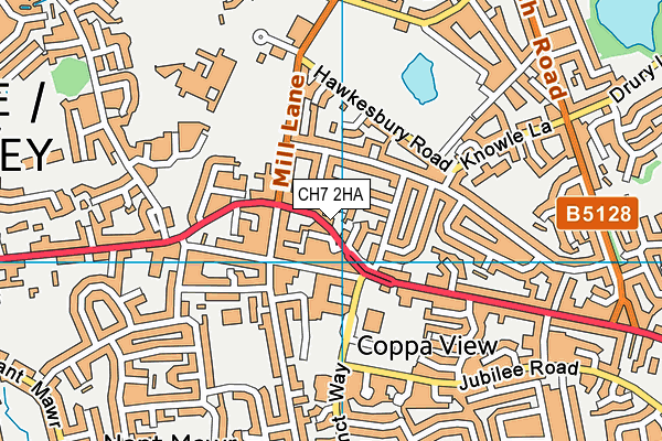 CH7 2HA map - OS VectorMap District (Ordnance Survey)