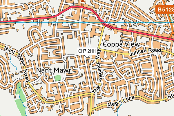 CH7 2HH map - OS VectorMap District (Ordnance Survey)