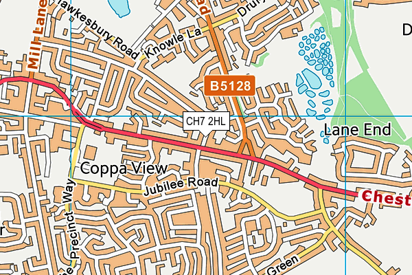 CH7 2HL map - OS VectorMap District (Ordnance Survey)