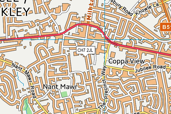 CH7 2JL map - OS VectorMap District (Ordnance Survey)