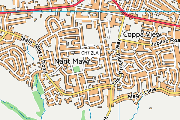 CH7 2LA map - OS VectorMap District (Ordnance Survey)