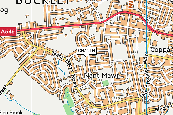 CH7 2LH map - OS VectorMap District (Ordnance Survey)