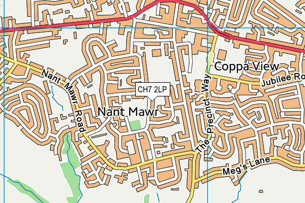 CH7 2LP map - OS VectorMap District (Ordnance Survey)