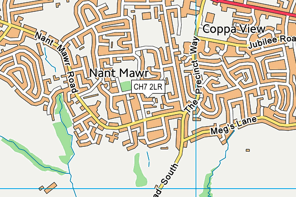 CH7 2LR map - OS VectorMap District (Ordnance Survey)