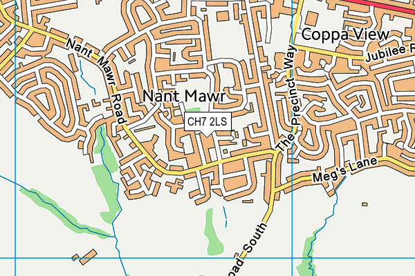 CH7 2LS map - OS VectorMap District (Ordnance Survey)