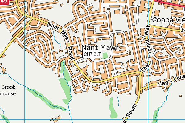 CH7 2LT map - OS VectorMap District (Ordnance Survey)