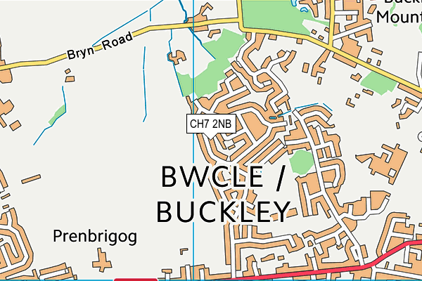 CH7 2NB map - OS VectorMap District (Ordnance Survey)