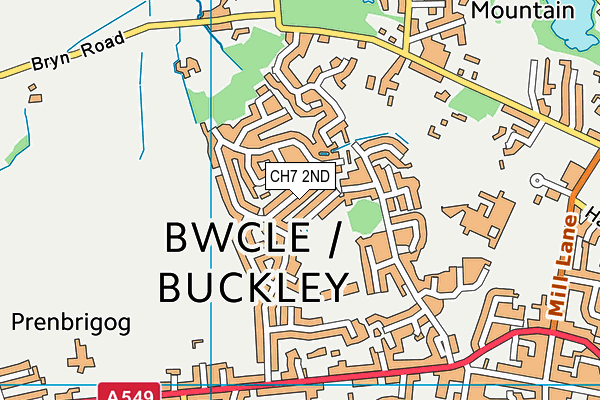 CH7 2ND map - OS VectorMap District (Ordnance Survey)