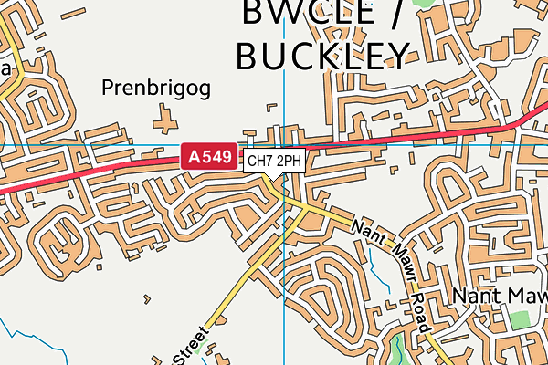 CH7 2PH map - OS VectorMap District (Ordnance Survey)