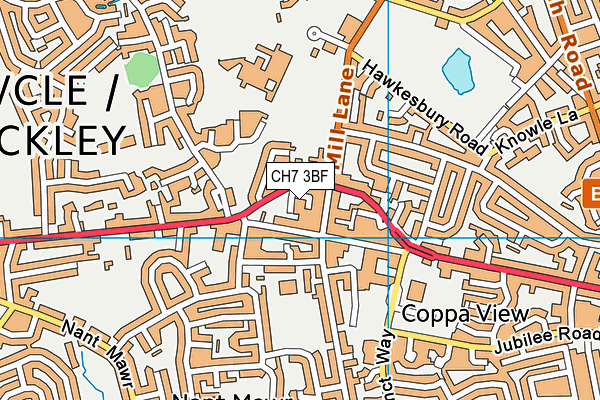 CH7 3BF map - OS VectorMap District (Ordnance Survey)