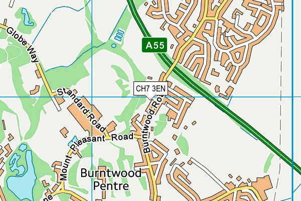 CH7 3EN map - OS VectorMap District (Ordnance Survey)