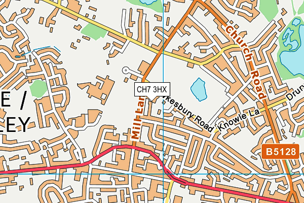 CH7 3HX map - OS VectorMap District (Ordnance Survey)