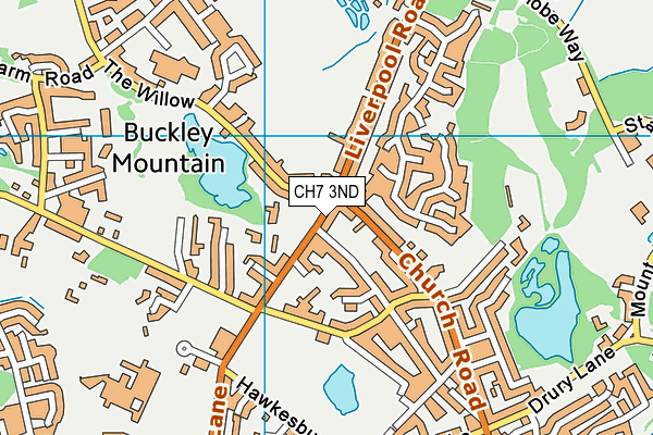 CH7 3ND map - OS VectorMap District (Ordnance Survey)