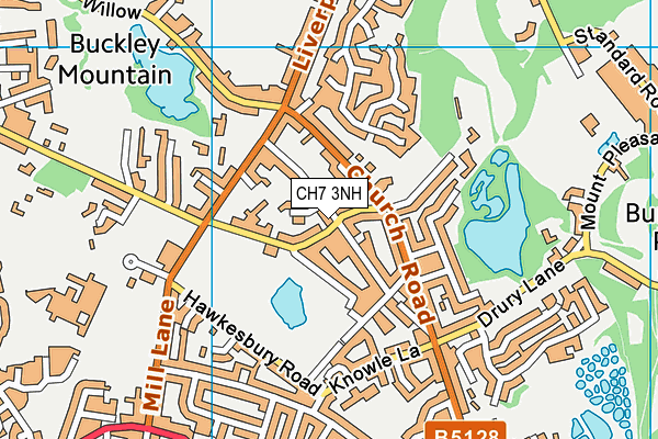 CH7 3NH map - OS VectorMap District (Ordnance Survey)