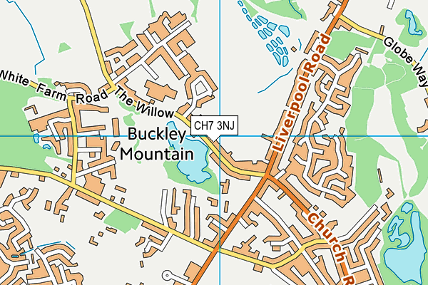 CH7 3NJ map - OS VectorMap District (Ordnance Survey)