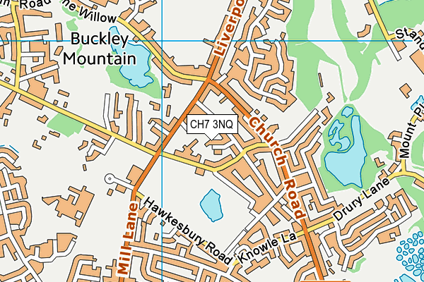 CH7 3NQ map - OS VectorMap District (Ordnance Survey)