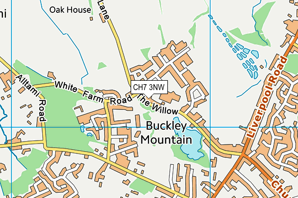 CH7 3NW map - OS VectorMap District (Ordnance Survey)