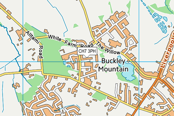 CH7 3PH map - OS VectorMap District (Ordnance Survey)