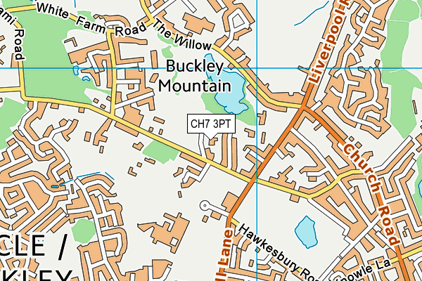 CH7 3PT map - OS VectorMap District (Ordnance Survey)