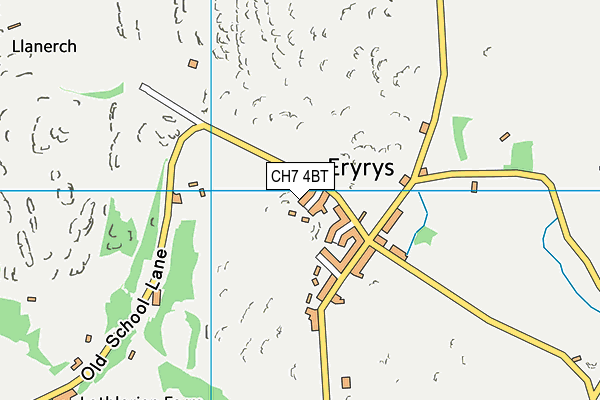 CH7 4BT map - OS VectorMap District (Ordnance Survey)