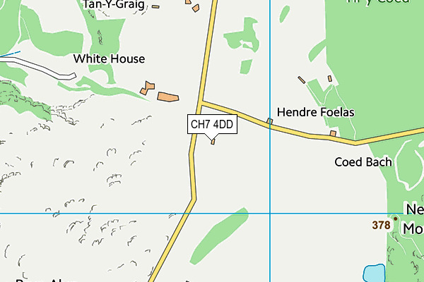 CH7 4DD map - OS VectorMap District (Ordnance Survey)
