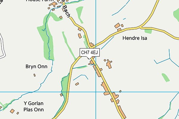 CH7 4EJ map - OS VectorMap District (Ordnance Survey)