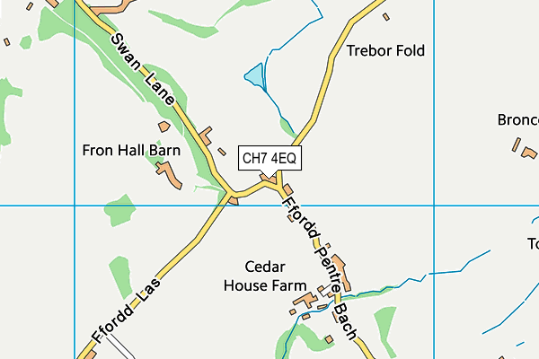 CH7 4EQ map - OS VectorMap District (Ordnance Survey)