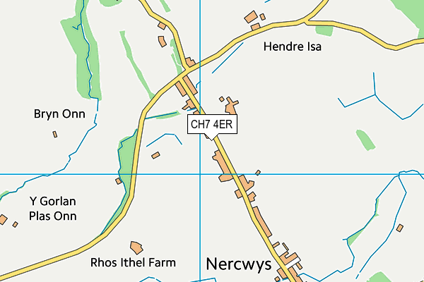 CH7 4ER map - OS VectorMap District (Ordnance Survey)