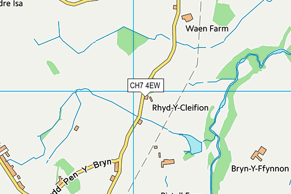 Nercwys CIW Voluntary Aided Primary School map (CH7 4EW) - OS VectorMap District (Ordnance Survey)