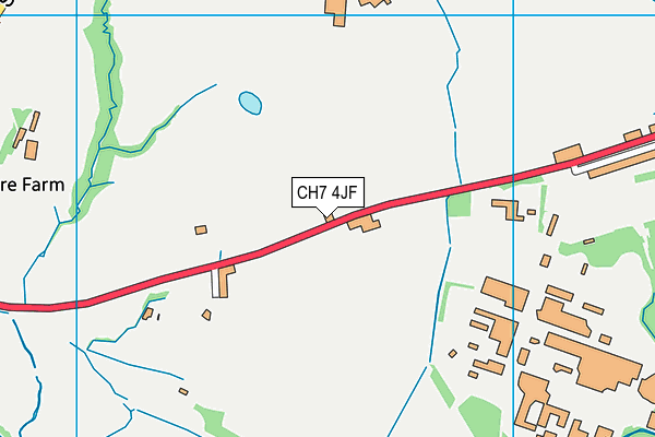 CH7 4JF map - OS VectorMap District (Ordnance Survey)