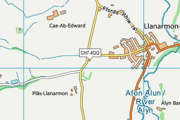 CH7 4QQ map - OS VectorMap District (Ordnance Survey)