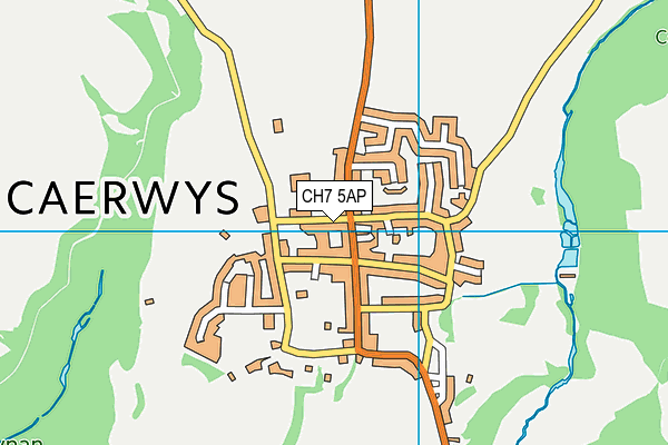 CH7 5AP map - OS VectorMap District (Ordnance Survey)