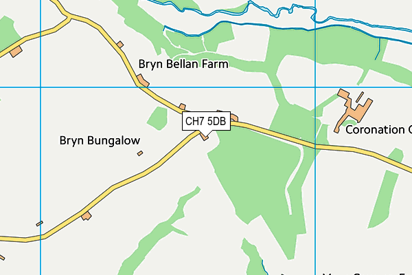 CH7 5DB map - OS VectorMap District (Ordnance Survey)