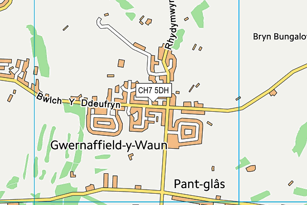 CH7 5DH map - OS VectorMap District (Ordnance Survey)