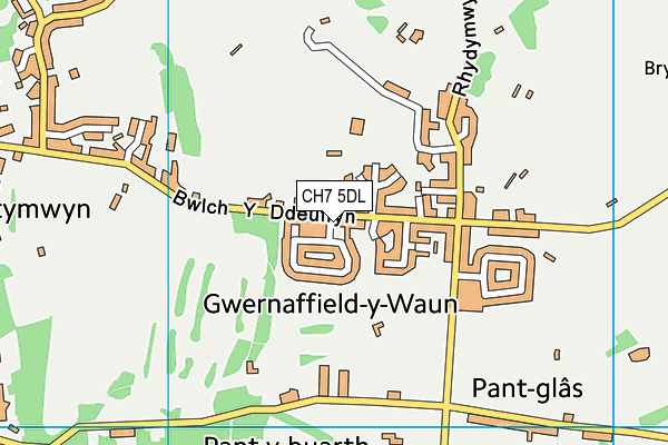 CH7 5DL map - OS VectorMap District (Ordnance Survey)