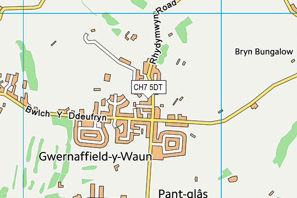 CH7 5DT map - OS VectorMap District (Ordnance Survey)