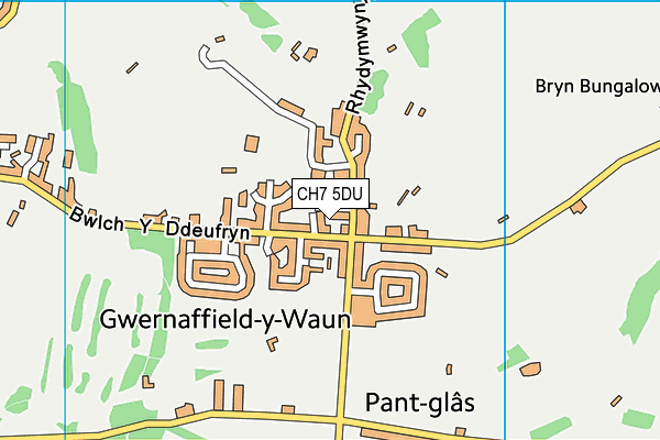 CH7 5DU map - OS VectorMap District (Ordnance Survey)