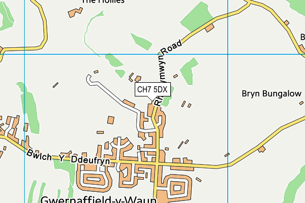 CH7 5DX map - OS VectorMap District (Ordnance Survey)