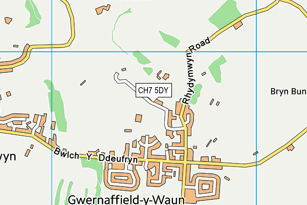 CH7 5DY map - OS VectorMap District (Ordnance Survey)