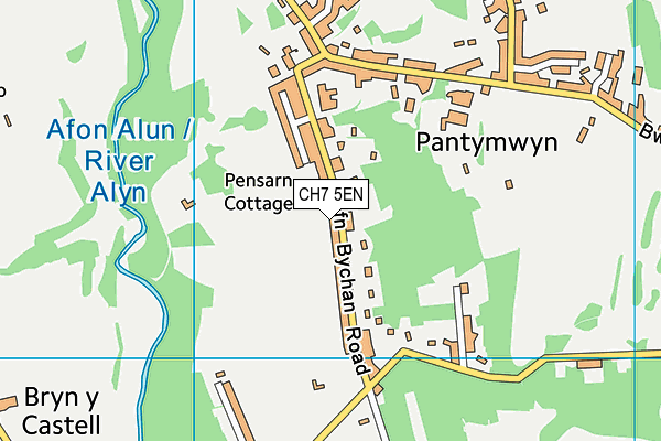 CH7 5EN map - OS VectorMap District (Ordnance Survey)